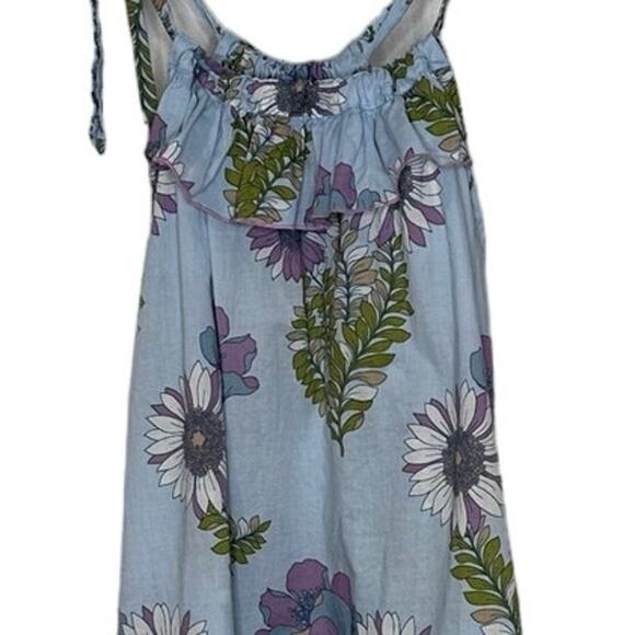 Pink Chicken Girls Blue Floral sundress size 10Y - Picture 4 of 6